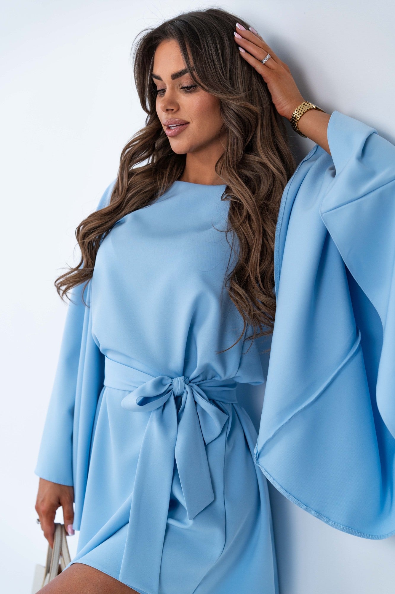 Obleka Amanda - Modra