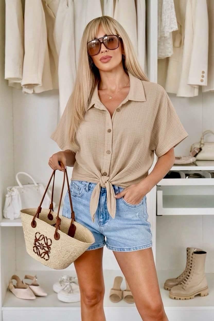 Top Elin - Bež