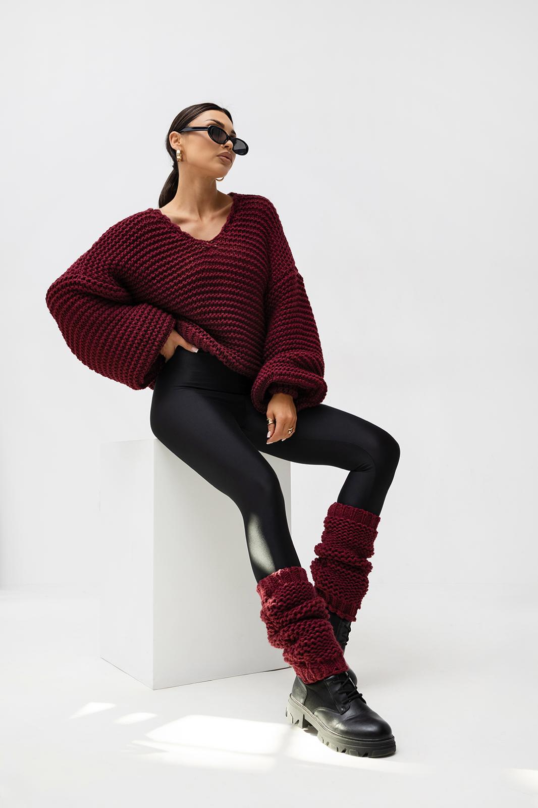 Pulover Patricia - Rdeča - z volno | WindyStore